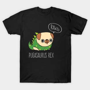 Pug Halloween Shirt Pugasaurus Rex Pug Dog Costume T-Shirt